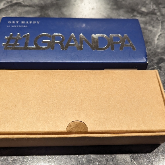 Indigo get Happy #1 Grandpa chrome display sign new - Picture 10 of 11